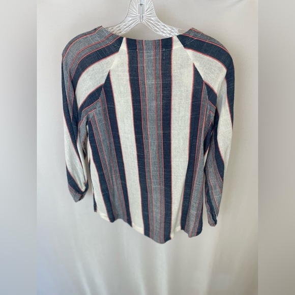 Cloth & Stone for Anthropologie Striped Button-Up Shirt size S - Picture 4 of 6